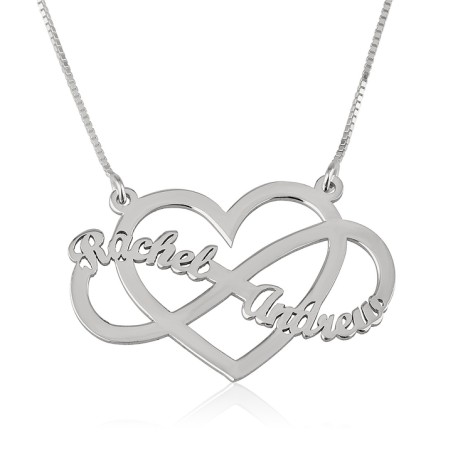 Collar Infinito y Corazón